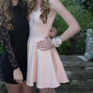 Bebe Blush Pink Formal Dress